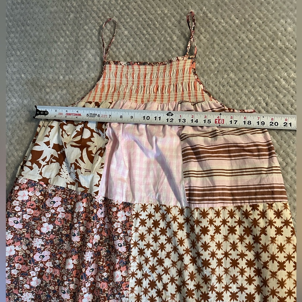 Maxi Patchwork Floral Spaghetti Strap Cottage-cor… - image 10